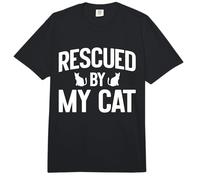 Rescued by My Cat Mom Comfort Colors Adult Heavyweight T-Shirt