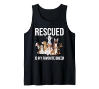Rescued is My Favorite Breed Cute Dog Lover Tank Top