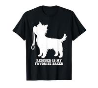 Rescued Is My Favorite Breed Dog Pet Adoption Animal Rescue T-Shirt