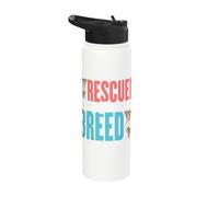 Rescued is My Favorite Breed Stainless Steel Insulated Water Bottle