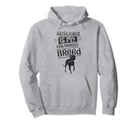 Rescued Is My Favourite Breed Rescuing Dog Rescued Dogs Pullover Hoodie