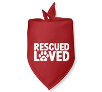 Rescued Loved Dog Bandana Adopt Me Bandanas for Dogs Adoption Gotcha Day Adopted Baby Dog Announcement Adopt Me Pets Scarf for Small Medium Dogs & Cats