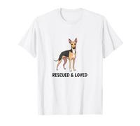 Rescued & Loved Potcake Dog - Adoption Awareness T-Shirt