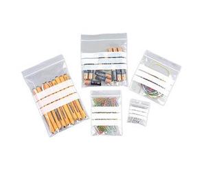 Resealable Bags Write On - 5.5" x 5.5". 1000 / Pack. Grip Seal Plastic Bags With Panels. Protective Clear Polythene, Multi-Use & Ideal For Storing, Sorting, Displaying & Posting Lightweight Items. Reusable & Perfect For Domestic, Workplace Or Retail Needs. Reclosable & Reusable