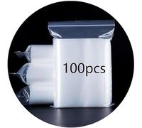 Resealable Clear Plastic Bags for Packaging, Zip Lock Bags, Reclosable Poly Bags - 9.4x14.2 Inch/24x36cm, 100Pcs