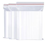 Resealable Clear Plastic Zipper Bags, Durable and Reusable Strong Zip Lock (40X50cm (50Pcs)