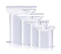 Resealable Plastic Grip Seal Bags, Clear Storage Bags for Nuts, Grains, Collectibles, Clothes - 40X50cm, 30PCS