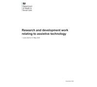 Research and development work relating to assistive technology 1 June 2024 to 31 May 2025 15/12/2025