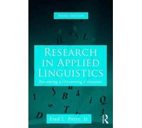 Research in Applied Linguistics : Becoming a Discerning Consumer