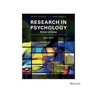 Research in Psychology: Methods and Design - Wiley-VCH