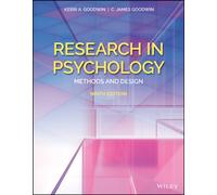 Research in Psychology, with eBook Access Code: Methods and Design