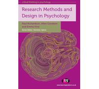 Research Methods and Design in Psychology: 1395 (Critical Thinking in Psychology Series)