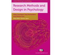 Research Methods and Design in Psychology