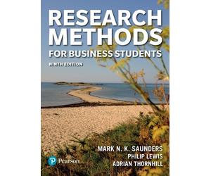 RESEARCH METHODS FOR BUSINESS STUDENTS by Mark Saunders Paperback Self Help