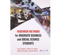 Research Methods for Graduate Business and Social Science Students