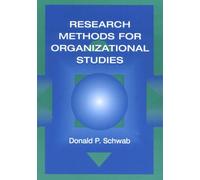 Research Methods for Organizational Studies