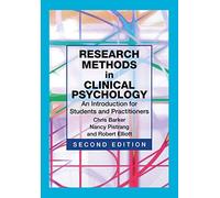 Research Methods in Clinical Psychology: An Introduction for Students and Practitioners