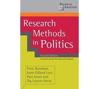 Research Methods in Politics – Political Analysis – Springer Verlag