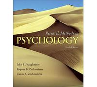 Research Methods in Psychology (B&B PSYCHOLOGY)