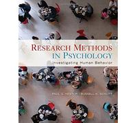 Research Methods in Psychology: Investigating Human Behavior