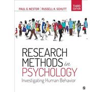 Research Methods in Psychology: Investigating Human Behavior