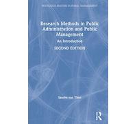 Research Methods in Public Administration and Public Management: An Introduction (Routledge Masters in Public Management)