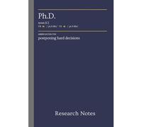 Research Notes PhD: Elegantly designed notebook for keeping track of your research and paper reading