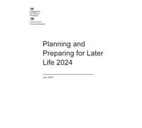 Research Report 1103 Planning and Preparing for Later Life 2024