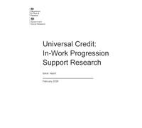 Research Report 1126 Universal Credit: In-Work Progression Support Research. Ipsos’ report