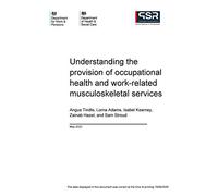 Research Report 985 Understanding the provision of occupational health and work-related musculoskeletal services