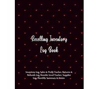 Reselling Inventory Log Book: Inventory Log, Sales & Profit Tracker, Returns & Refunds Log, Reorder Level Tracker, Supplier Log, Monthly Summary & Notes