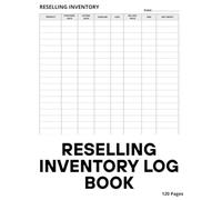 Reselling Inventory Log Book: Keep Organized Records of Sales, Costs, and Profits for Small Business Use