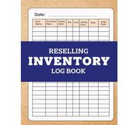 Reselling inventory log book: Sales & Costs logbook for resellers.