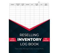 Reselling inventory Log book: Simple Record for your Resale Business, Track Sales, Manage Costs, Increase Profit Margins