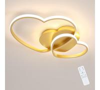 Reserva 48W Dimmable LED Ceiling Light, Heart Design, Gold, 3000K-6500K