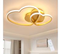 Reserva Dimmable 48W LED Ceiling Light, Modern Heart-Shaped Ceiling Lamp, Chandelier with Remote Control 3000K-6500K for Bedroom, Children's Room, Living Room, 50cm