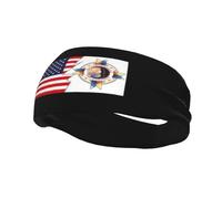 Reserva White Earth and America Headbands Men Women Non Slip Wicking Sports Sweatband for Gym Basketball Yoga Hairbands