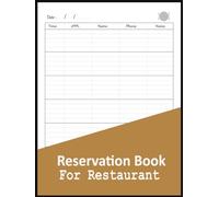 Reservation Book For Restaurant: Restaurants Reservations booking log book for hostess | 365 Day Guest Booking Diary Table Recording And Tracking | ... 2021 | Daily Hostess Table Log Journal