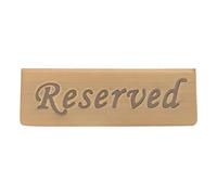 Reservation Sign Antique Bronze Stainless Steel English Reserved Seat Sign Notice Board for Restaurants Bars Cafes Tea Rooms Hotels Material Stainless Steel Size 12x4x4cm