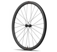 Reserve 34 DT Swiss 370 Carbon Front Road Wheelset - 700c - Black / 12mm Axle / Centerlock / Front / Tubeless / 700c