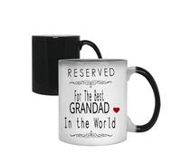 Reserved for The Best Grandad in The World, Father's Day Gift, Colour Changing Mug, Magic Cup/Mug.