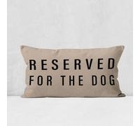 Reserved For The Dog Throw Pillow Case, Dog Lover Gifts, Dog Decor, Funny Dog Pillow Cover, Gifts Dog Mom, Gifts Dog Owner, Gifts Dog Lady, 20 x 12 Inch Cushion Cover for Sofa Couch Bed (fleshcolor)
