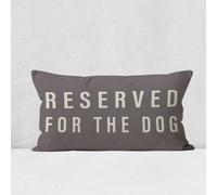 Reserved For The Dog Throw Pillow Case, Dog Lover Gifts, Dog Decor, Funny Dog Pillow Cover, Gifts Dog Mom, Gifts Dog Owner, Gifts Dog Lady, 20 x 12 Inch Cushion Cover for Sofa Couch Bed (grey)