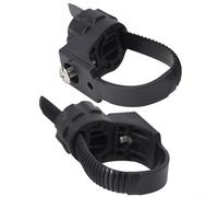 Reserved Hole Mudguard Mount Set For Bicycle Front Fork Conversion, Adjustable Pipe Clamp Bracket Pair For Mountain Bike Rear For Fender Without Mounting Holes, Abs Metal Adapter Kit Black
