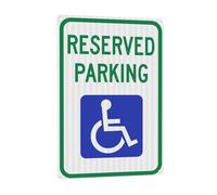Reserved Parking Sign Wall Art Decor Metal Tin Plaque for Home Bar Club Restaurant Hospital Man Cave Garage 8x12 inch Handicap Parking Sign