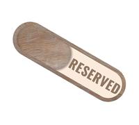 Reserved Vacant Sign, Compact And Visible, 17.8x5cm, Vacant Occupied Sign, Do Not Disturb Slider, Multi-Purpose, For Bathroom Lactation Room Hotel Meeting Office Restroom Toilet Door
