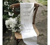 Reserved Wedding Memorial Chair Sign,Custom Memorial Wedding Sign,Reserved Seating Signs,Personalized Fabric Sign,Wedding Chair Banner in Memory of Loved Ones (38x127cm "x50")