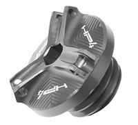 Reservoir accessories Motorcycle Accessories Aluminum CNC Engine Oil Filter Cup Plug Cover Screw Caps For BMW HP4 RACE 2017-2018(Grey)