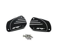 Reservoir accessories Motorcycle CNC Accessories Front Brake Fluid Tank Reservoir Cap Cover Protection For Aprilia SRV 850 SRV850 2012 2013 2014 2015 2016(Black- Silver)