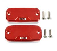 Reservoir Protector Motorcycle Accessories CNC Aluminum Front Brake Reservoir Fluid Tank Cover Oil Cap For H-ONDA F6B F 6B 2012 2013 2014(Red B)